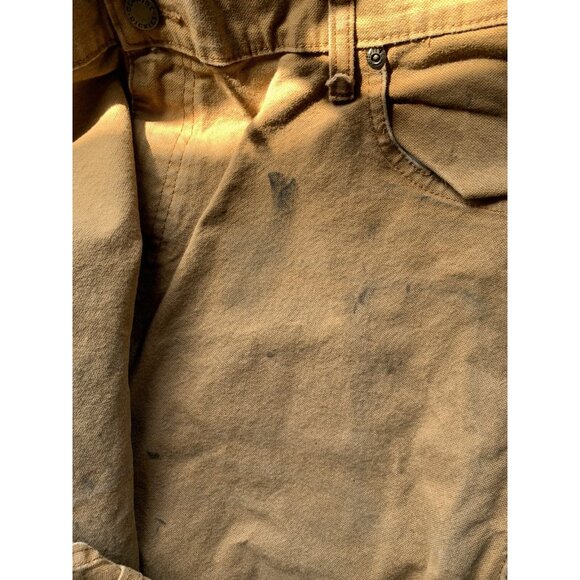 Dickies Pants Mens 38x32 Mustard Carpenter Relaxed Fit Grunge Workwear Canvas - Picture 10 of 10